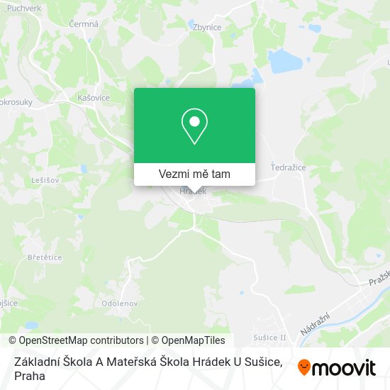 Základní Škola A Mateřská Škola Hrádek U Sušice mapa