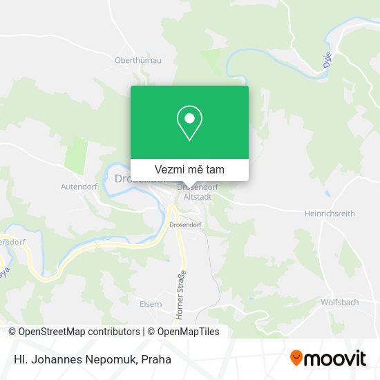 Hl. Johannes Nepomuk mapa