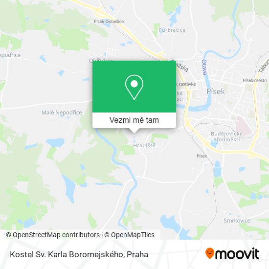 Kostel Sv. Karla Boromejského mapa