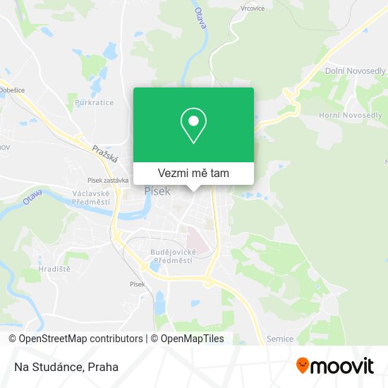 Na Studánce mapa