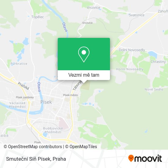 Smuteční Síň Písek mapa