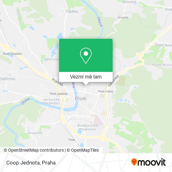 Coop Jednota mapa