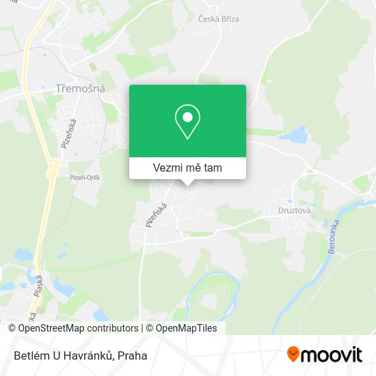 Betlém U Havránků mapa