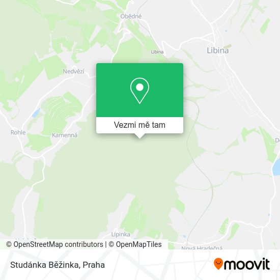 Studánka Běžinka mapa