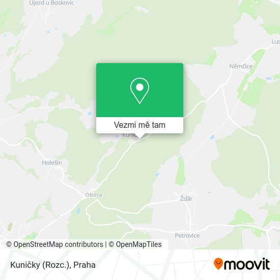 Kuničky (Rozc.) mapa