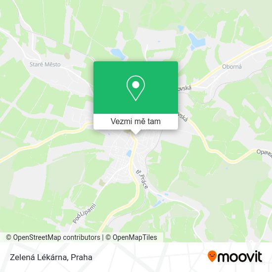 Zelená Lékárna mapa