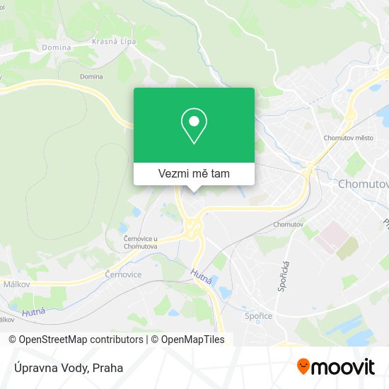Úpravna Vody mapa