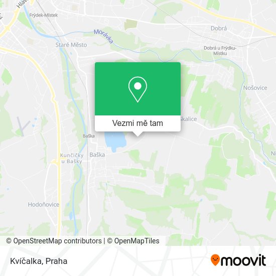 Kvíčalka mapa