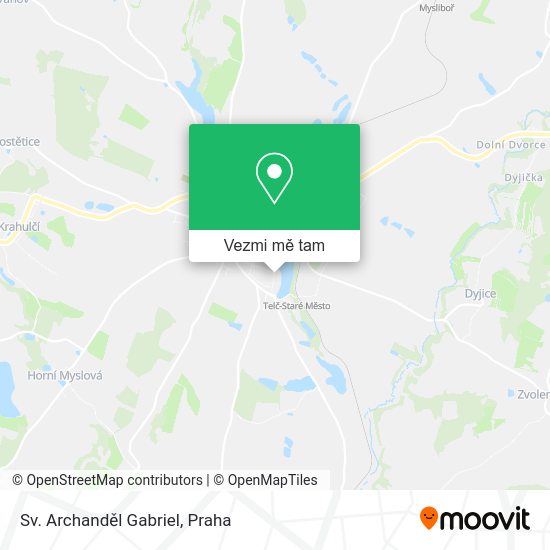 Sv. Archanděl Gabriel mapa