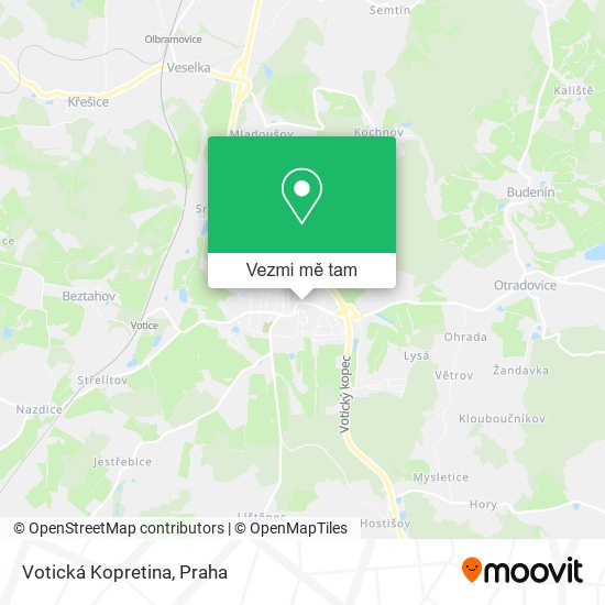 Votická Kopretina mapa