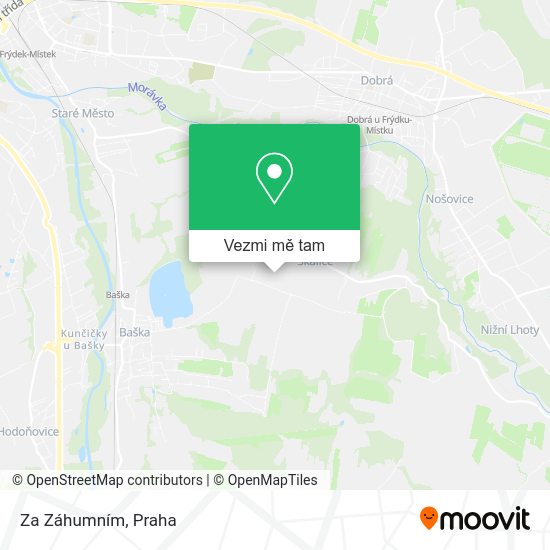 Za Záhumním mapa