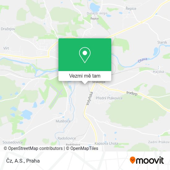 Čz, A.S. mapa