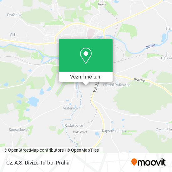 Čz, A.S. Divize Turbo mapa