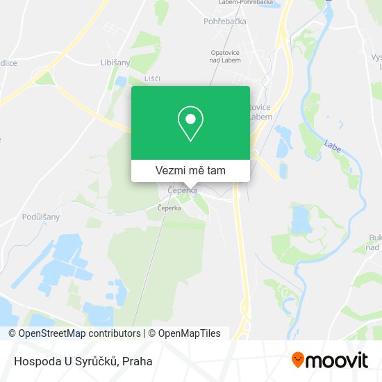 Hospoda U Syrůčků mapa