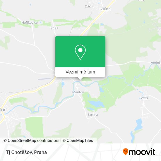 Tj Chotěšov mapa