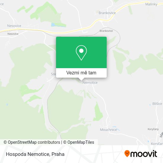 Hospoda Nemotice mapa