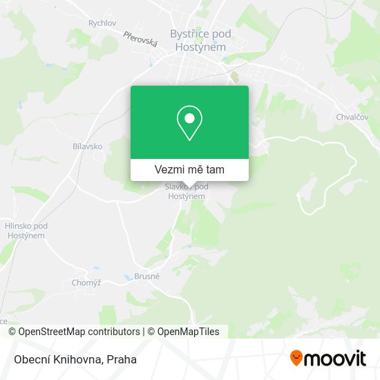 Obecní Knihovna mapa