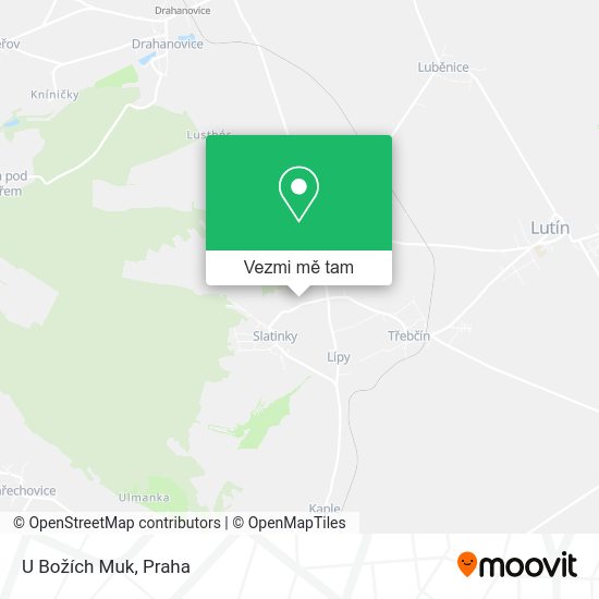 U Božích Muk mapa