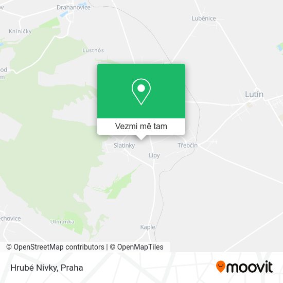 Hrubé Nivky mapa