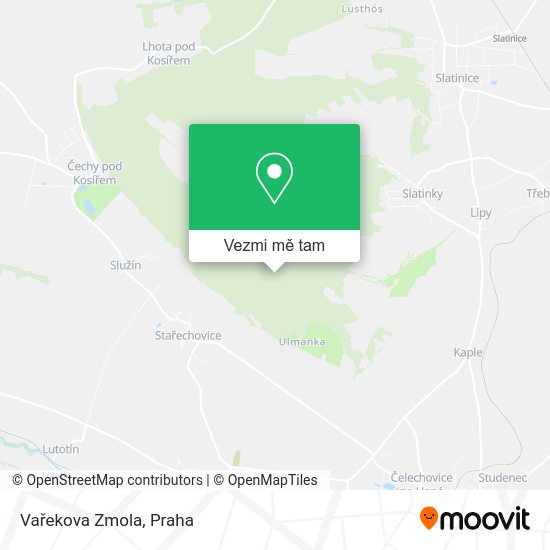 Vařekova Zmola mapa