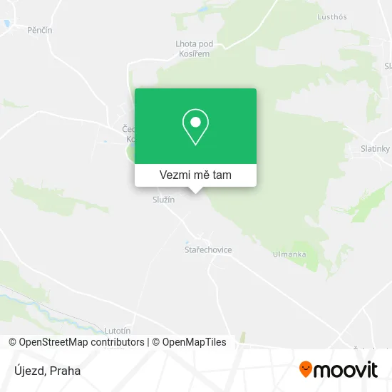Újezd mapa