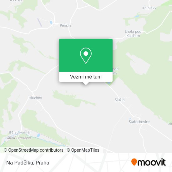 Na Padělku mapa