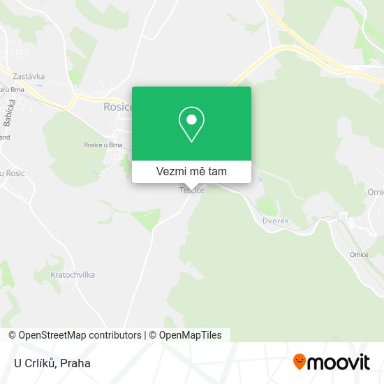 U Crlíků mapa