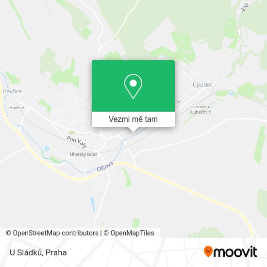 U Sládků mapa