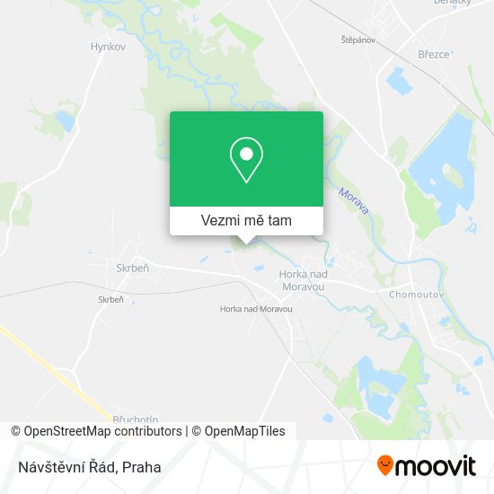 Návštěvní Řád mapa