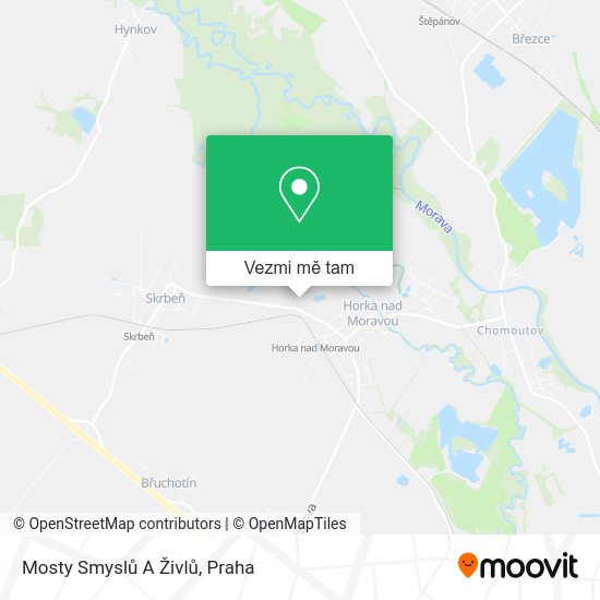 Mosty Smyslů A Živlů mapa
