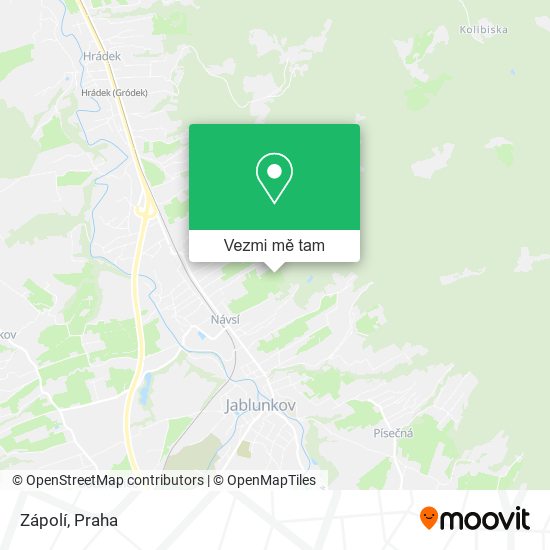 Zápolí mapa