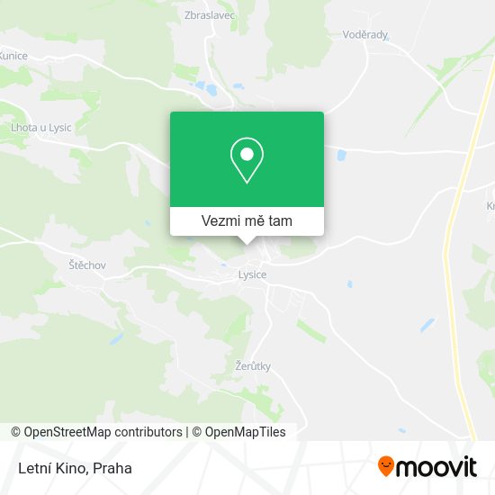 Letní Kino mapa