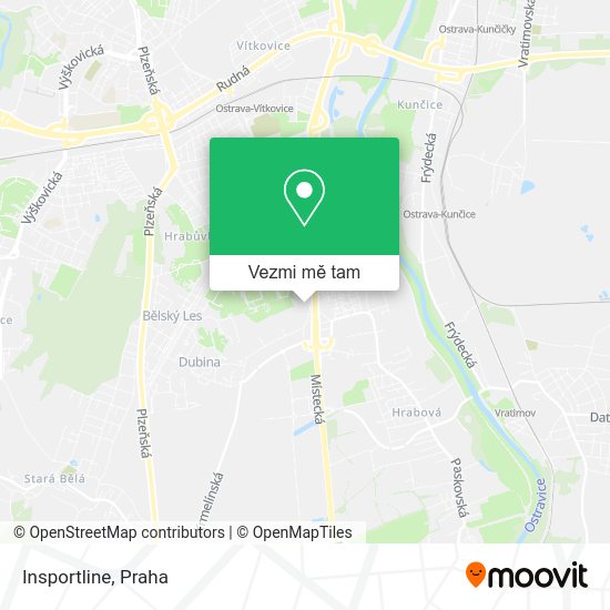 Insportline mapa