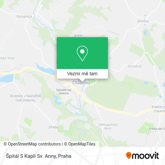 Špitál S Kaplí Sv. Anny mapa