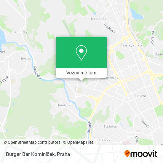 Burger Bar Kominíček mapa