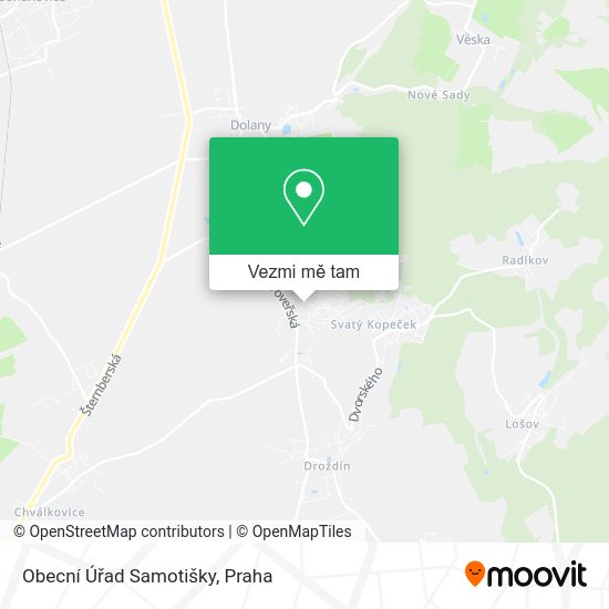 Obecní Úřad Samotišky mapa