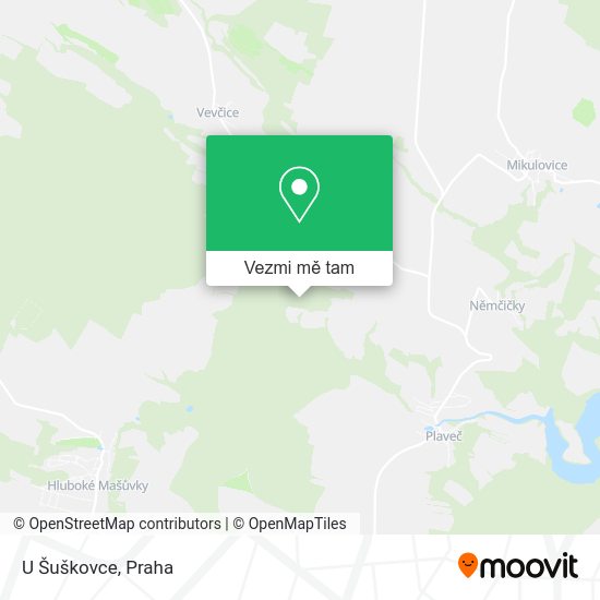 U Šuškovce mapa