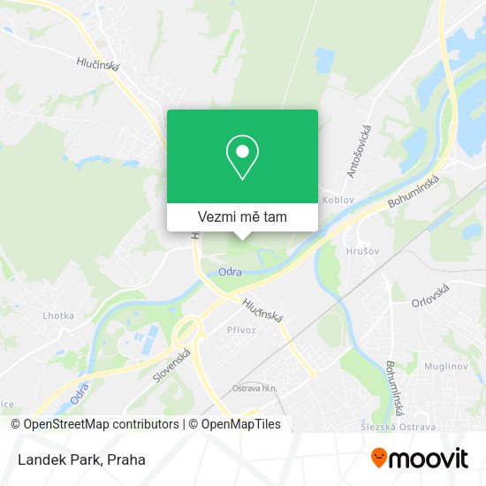 Landek Park mapa
