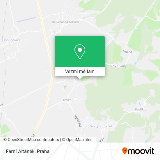Farní Altánek mapa