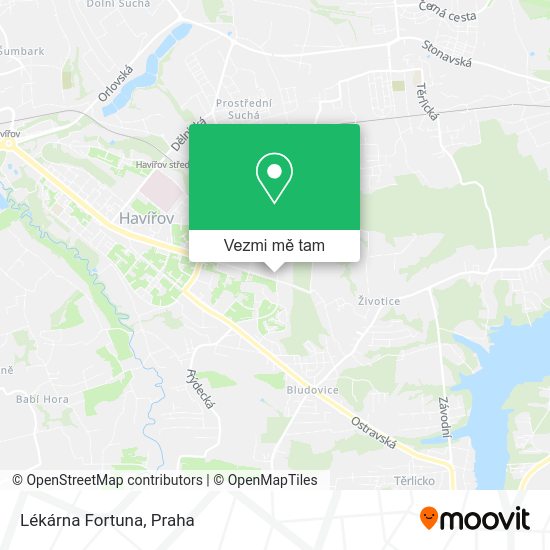 Lékárna Fortuna mapa