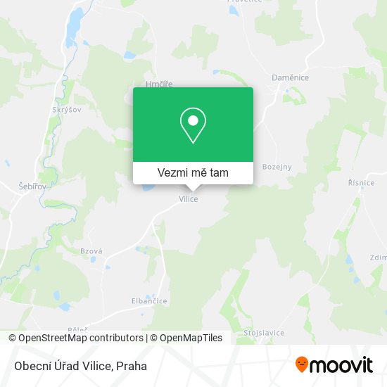 Obecní Úřad Vilice mapa