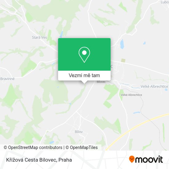Křížová Cesta Bílovec mapa