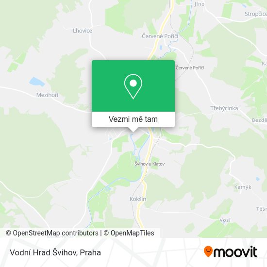 Vodní Hrad Švihov mapa