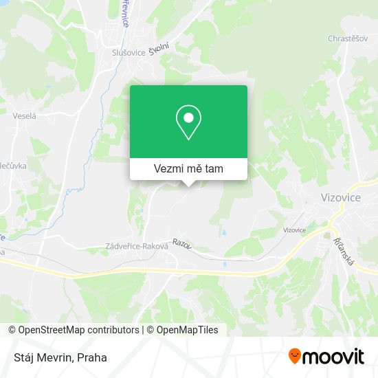 Stáj Mevrin mapa