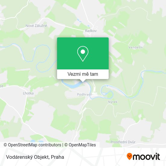 Vodárenský Objekt mapa