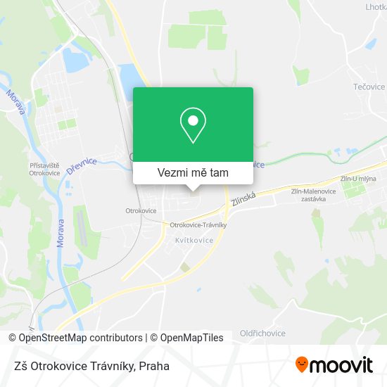 Zš Otrokovice Trávníky mapa