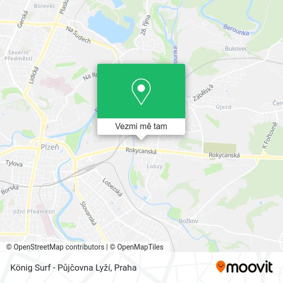 König Surf - Půjčovna Lyží mapa