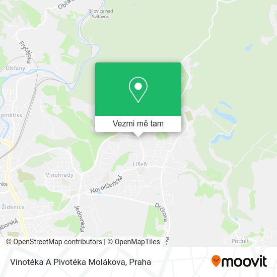 Vinotéka A Pivotéka Molákova mapa