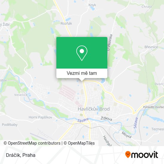 Dráčik mapa