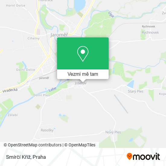 Smírčí Kříž mapa